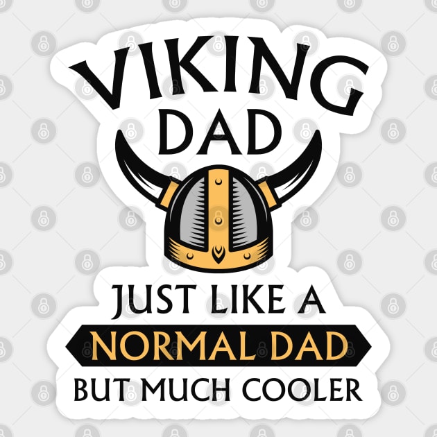 Viking Dad Sticker by LuckyFoxDesigns